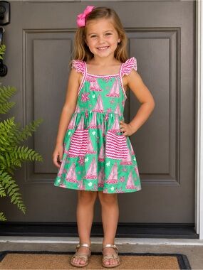 Pete & Lucy Summer Time Beach Dress Boutique 12/18M NWT